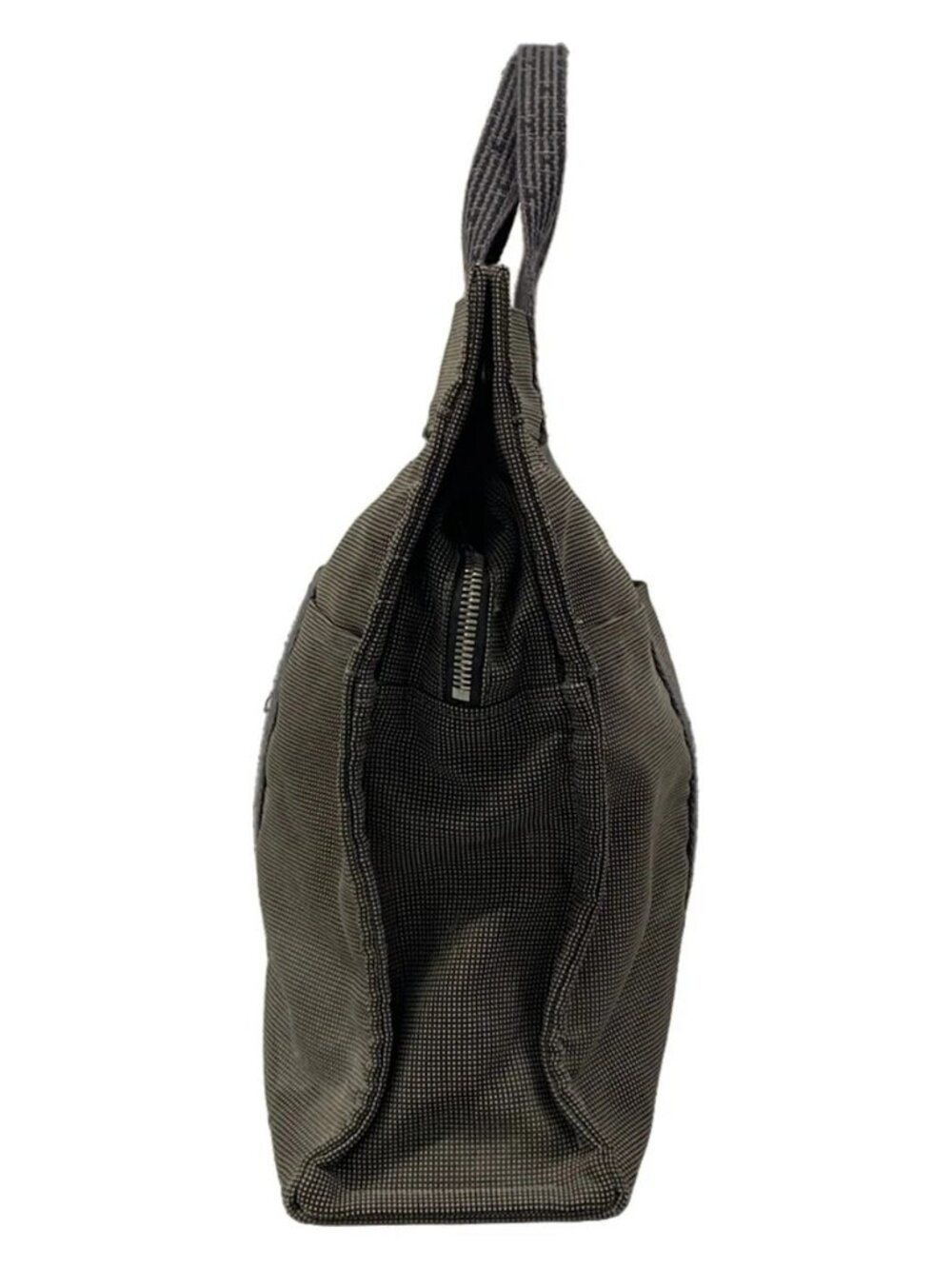 HERMES Her Line Tote MM Gray Polyamide Polyester Tote Bag - Picture 4 of 13